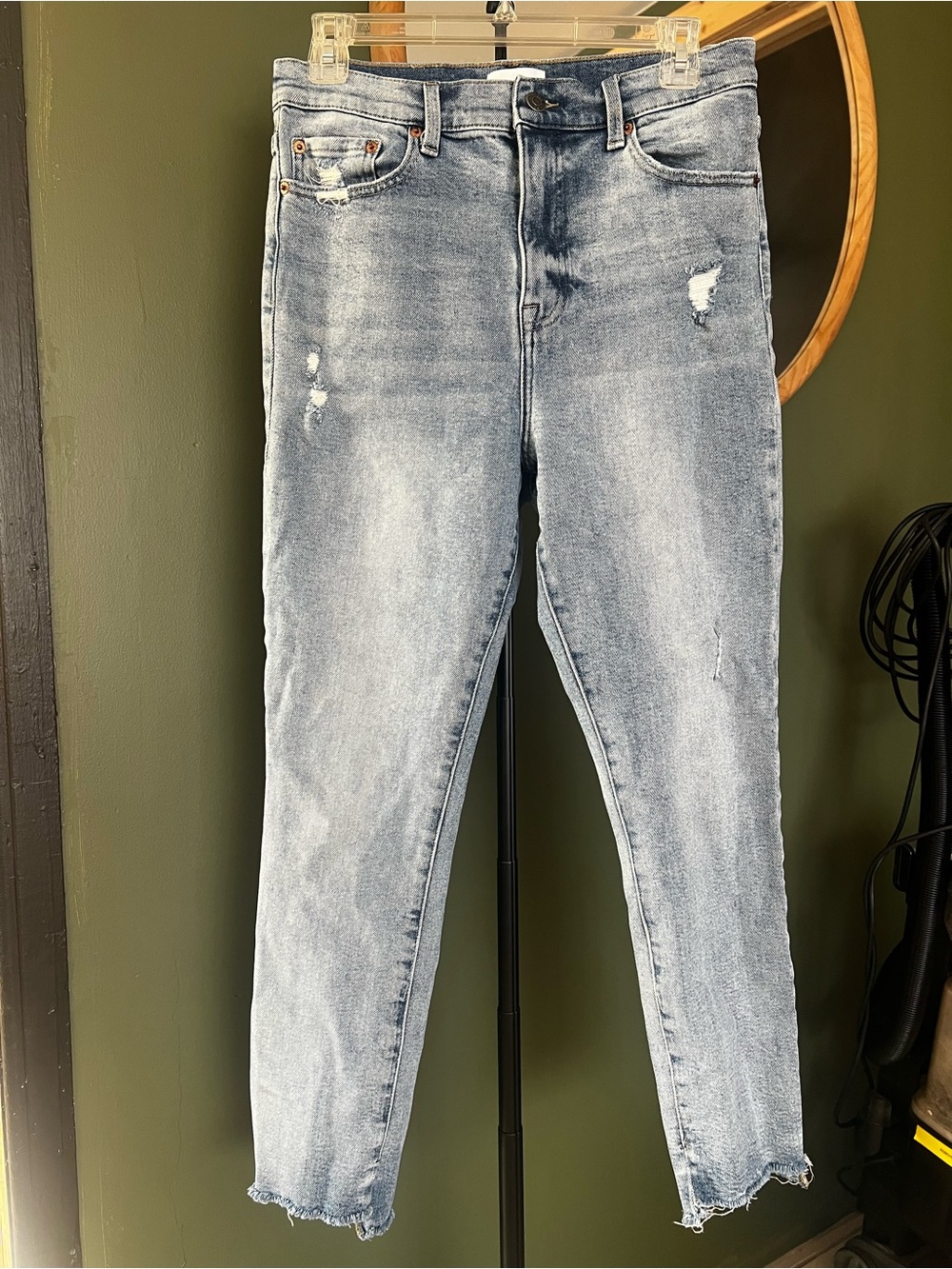 pistola Light Wash Distressed Skinny Jeans